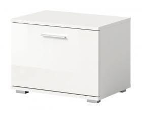 Garderobe Sitzbank Prego in weiß Hochglanz Flur Garderobenbank 55 x 40 cm Garderobe Sitzbank Prego in weiß Hochglanz Flur Garderobenbank 55 x 40 cm