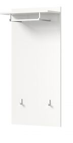 Garderobenpaneel Prego in weiß Flur Wandgarderobe 55 x 114 cm Garderobenpaneel Prego in weiß Flur Wandgarderobe 55 x 114 cm