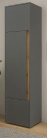 Aktenschrank Center in grau matt und Wotan Eiche Stauraumschrank für Homeoffice und Büro 50 x 200 cm Aktenschrank Center in grau matt und Wotan Eiche Stauraumschrank für Homeoffice und Büro 50 x 200 cm