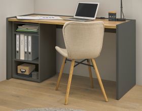 Büromöbel Set Center in grau matt und Wotan Eiche mit Schreibtisch und Aktenregal für Homeoffice Büromöbel Set Center in grau matt und Wotan Eiche mit Schreibtisch und Aktenregal für Homeoffice