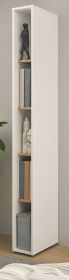 Aktenregal Center in weiß und Wotan Eiche Standregal für Homeoffice und Büro 20 x 200 cm Aktenregal Center in weiß und Wotan Eiche Standregal für Homeoffice und Büro 20 x 200 cm