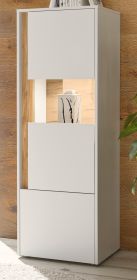 Aktenschrank Center in weiß und Wotan Eiche Vitrine für Homeoffice und Büro 50 x 158 cm Aktenschrank Center in weiß und Wotan Eiche Vitrine für Homeoffice und Büro 50 x 158 cm