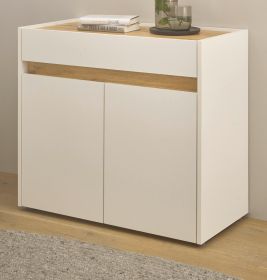 Büro Kommode Center in weiß und Wotan Eiche Büroschrank für Homeoffice und Büro 80 x 70 cm Büro Kommode Center in weiß und Wotan Eiche Büroschrank für Homeoffice und Büro 80 x 70 cm