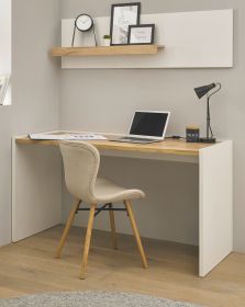 Büromöbel Set Center in weiß und Wotan Eiche mit Schreibtisch und Regal für Homeoffice Büromöbel Set Center in weiß und Wotan Eiche mit Schreibtisch und Regal für Homeoffice