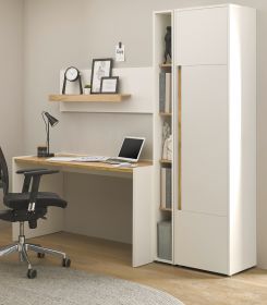 Büromöbel Set Center in weiß und Wotan Eiche mit Schreibtisch, Aktenschrank und 2 x Regal für Homeoffice Büromöbel Set Center in weiß und Wotan Eiche mit Schreibtisch, Aktenschrank und 2 x Regal für Homeoffice