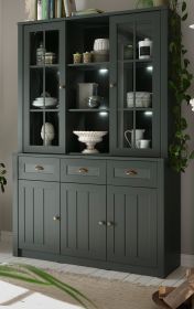 Buffetschrank Forres in grün Landhaus Buffet 130 x 196 cm Buffetschrank Forres in grün Landhaus Buffet 130 x 196 cm