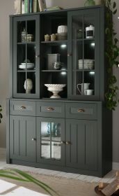 Buffetschrank Forres in grün Landhaus Buffet 130 x 196 cm Buffetschrank Forres in grün Landhaus Buffet 130 x 196 cm