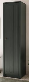 Stauraumschrank Forres in grün Landhaus Wohn- und Esszimmer Mehrzweckschrank 50 x 197 cm Stauraumschrank Forres in grün Landhaus Wohn- und Esszimmer Mehrzweckschrank 50 x 197 cm