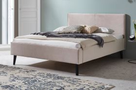 Polsterbett Telso in beige Einzelbett Liegefläche 140 x 200 cm Polsterbett Telso in beige Einzelbett Liegefläche 140 x 200 cm