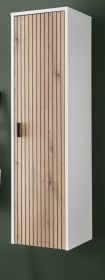 Hängeschrank Merced in weiß matt und Evoke Eiche Wohn- und Esszimmer Wandschrank 33 x 120 cm Hängeschrank Merced in weiß matt und Evoke Eiche Wohn- und Esszimmer Wandschrank 33 x 120 cm