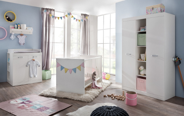 Babymöbel in weiß Keine Versandkosten Auf Rechnung baby zimmer regal holz weiss